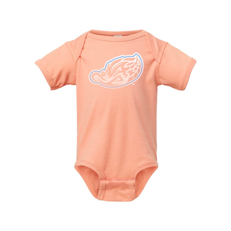 Peach Outline Onesie
