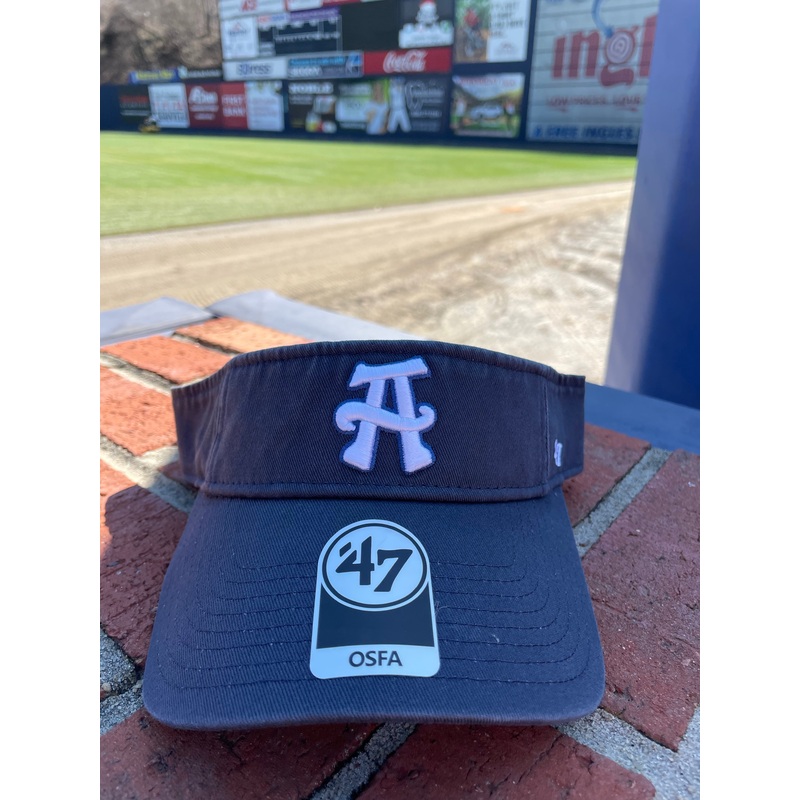 The Asheville Tourists Away A Navy Visor