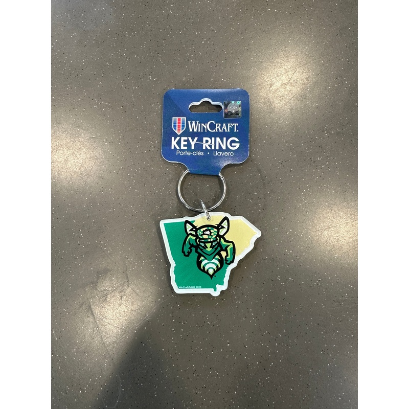 Dual State Logo Keychain