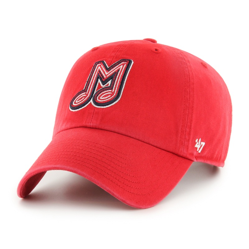 Memphis Redbirds Red Music M ’47 Clean Up Cap