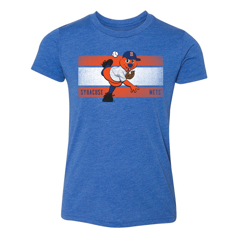 Syracuse Mets 108 Stitches Royal Scooch Youth Tee