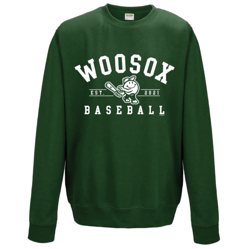 Worcester Red Sox Bottle Green WooSox Baseball Crewneck