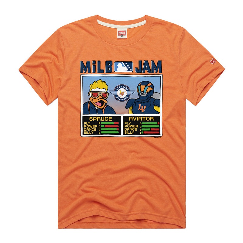 Men’s Homage MiLB Jam Spruce/Aviator Orange Short Sleeve T-Shirt