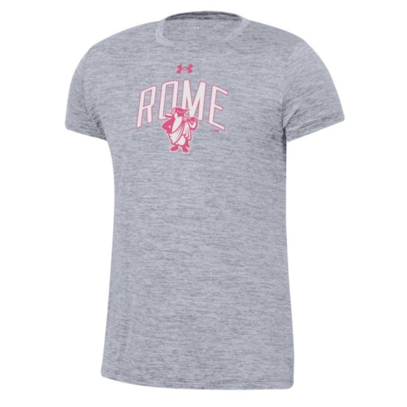 Rome Emperors Youth Girls Short Sleeve Tech Grey Tee
