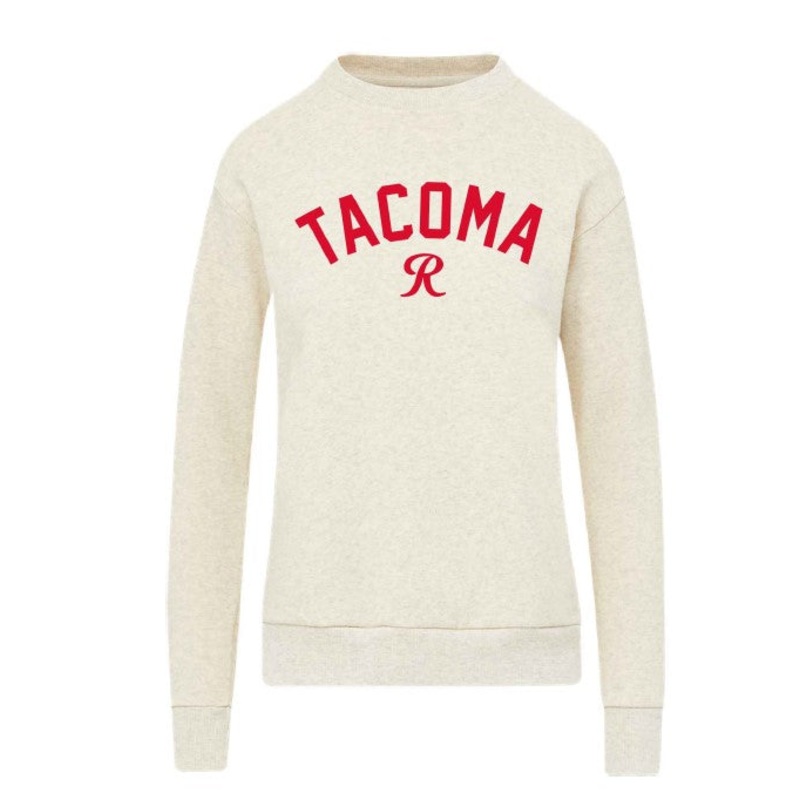 Tacoma Rainiers MV Sport Women’s Cream Cloud Fleece Crew