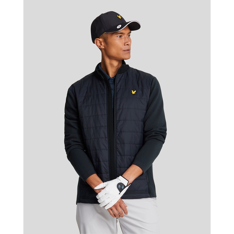 Baffle Quilted Golf Full Zip Jacket