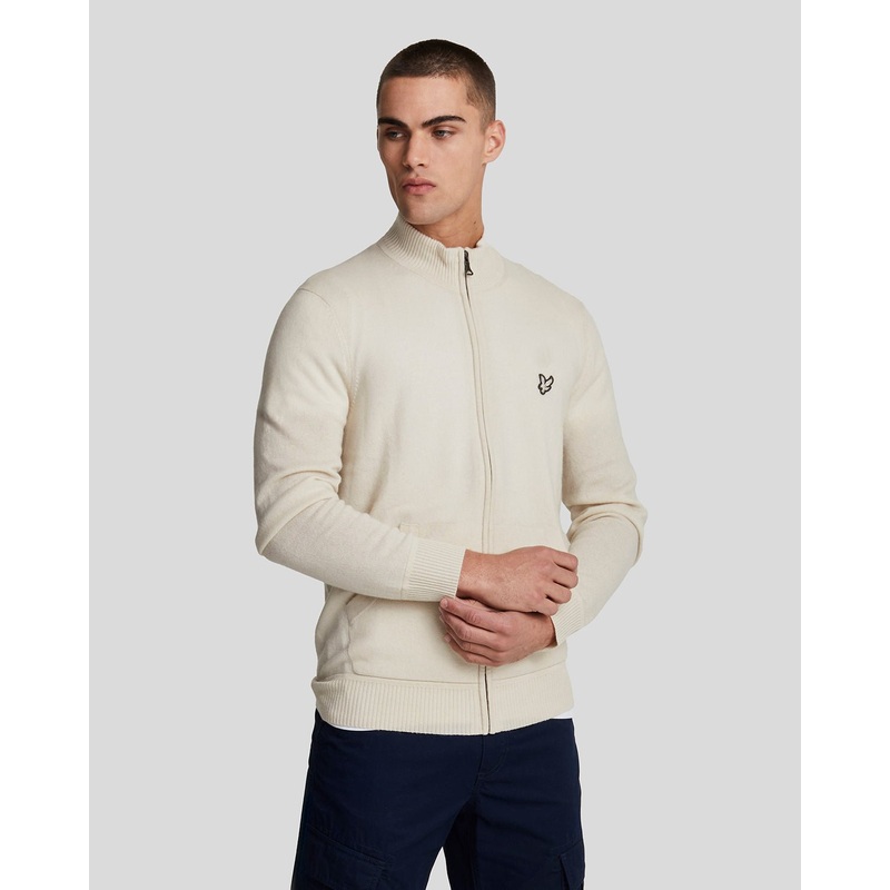 Cashmere Blend Zip Through Jumper