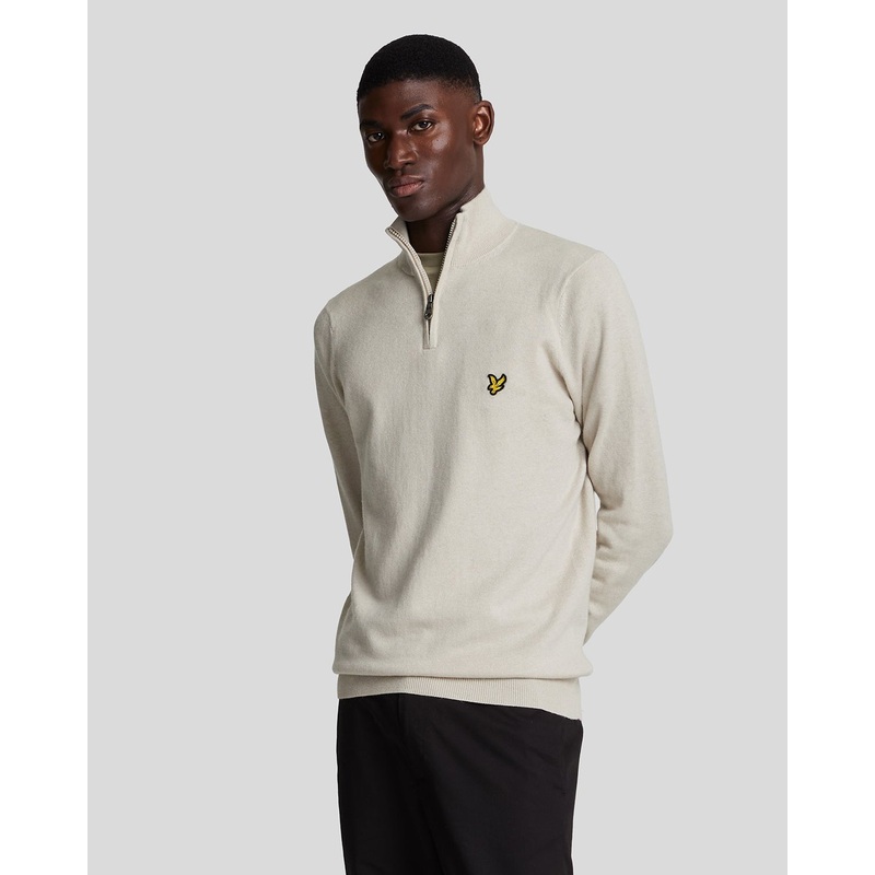 Cotton Merino 1/4 Zip Jumper