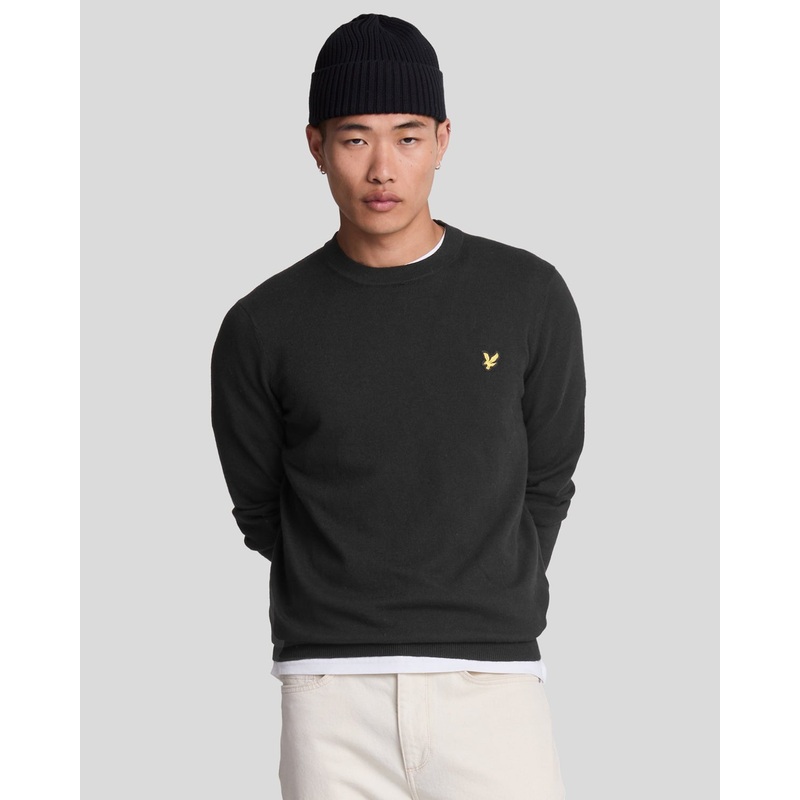 Cotton Merino Crew Neck Jumper