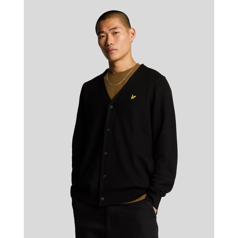 Double Knit V Neck Cardigan