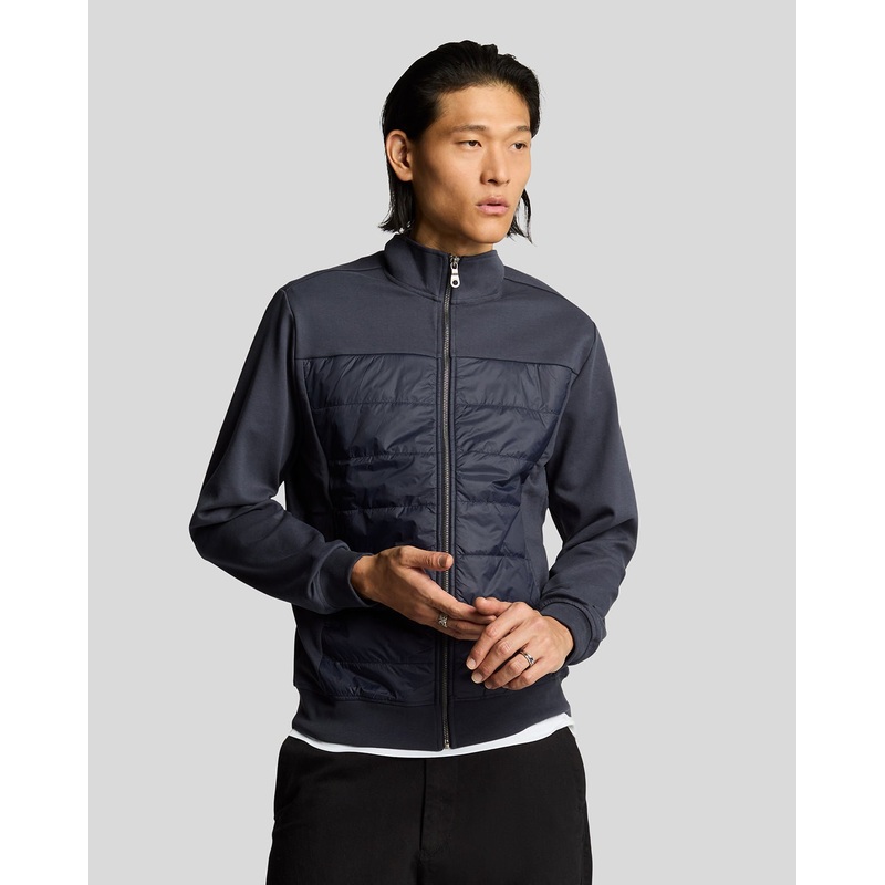 Interlock Hybrid Panelled Bomber Jacket