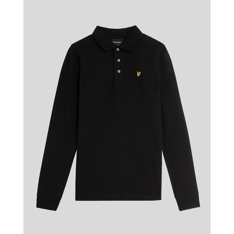 Kids Long Sleeve Plain Polo Shirt