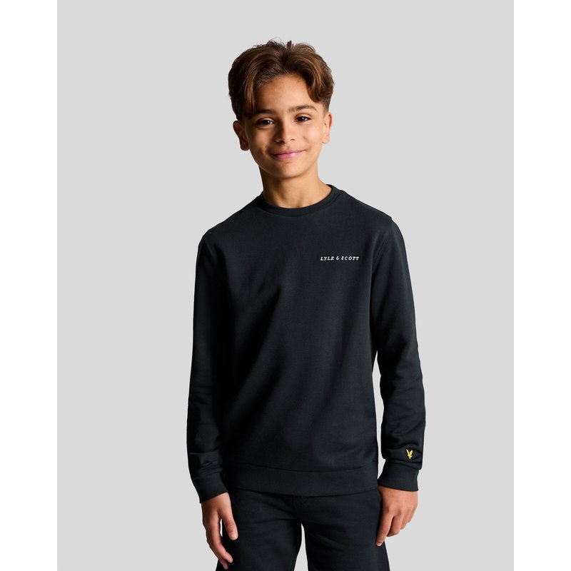 Kids Script Crew Neck Sweatshirt