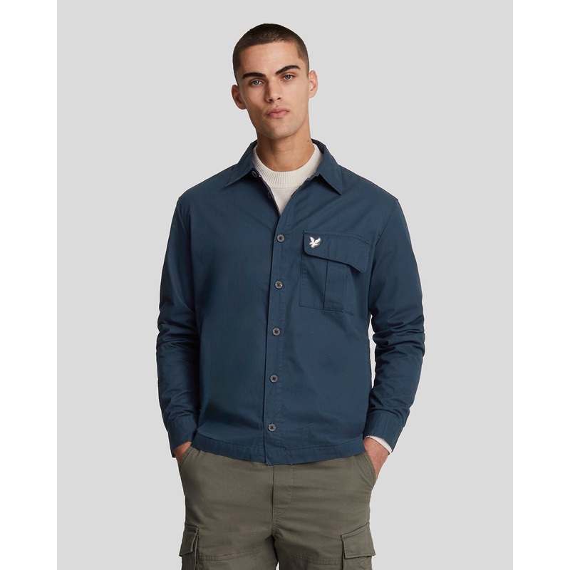 Pleated Pocket Overshirt