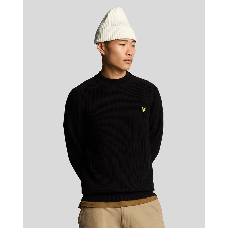 Ribbed Mock Neck Jumper