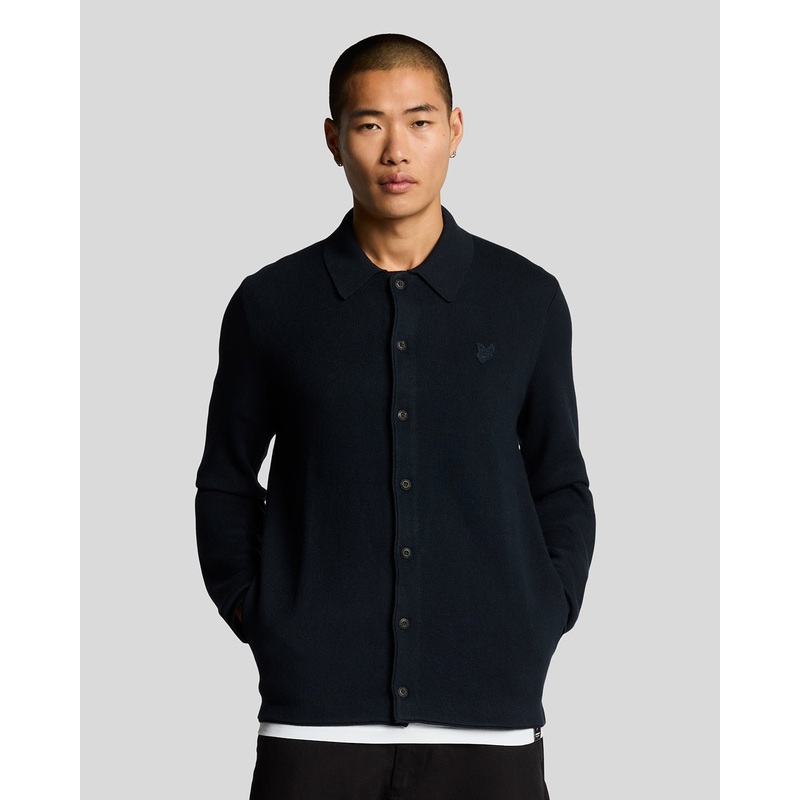 Tonal Eagle Double Knit Shirt