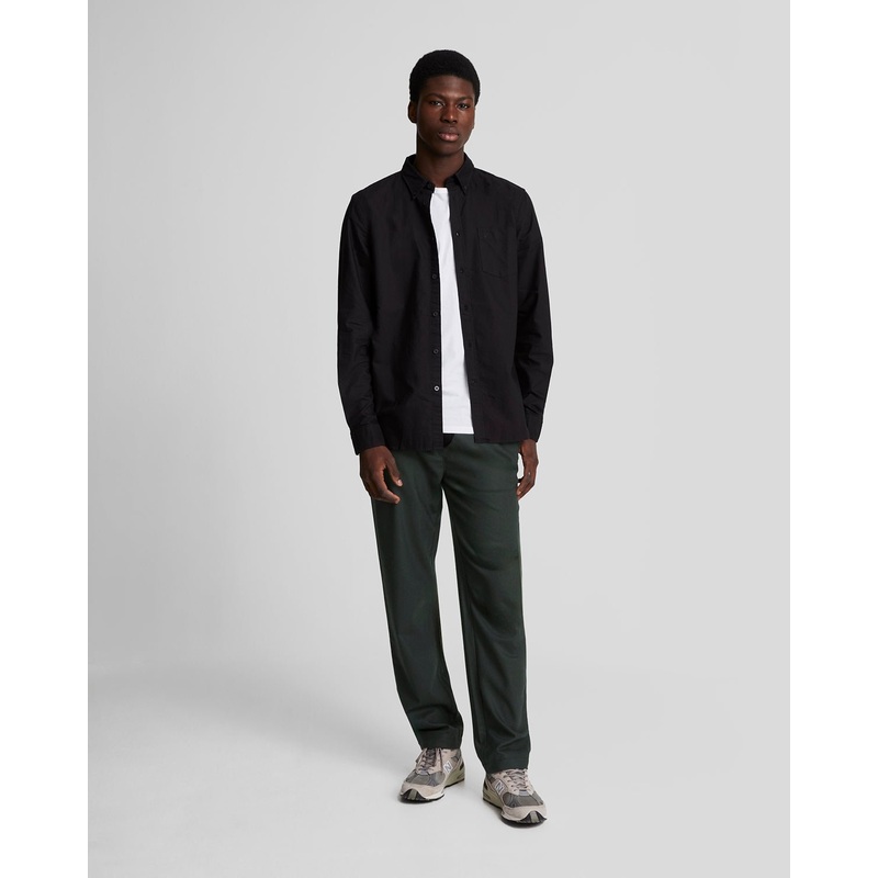 Tonal Eagle Drawstring Flannel Trouser