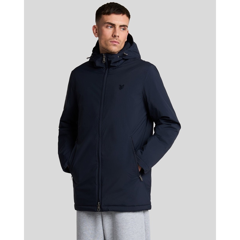 Tonal Eagle Padded Parka Shell Jacket