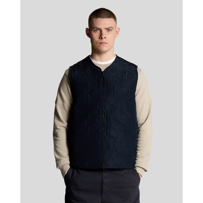 Emblem Quilted Gilet