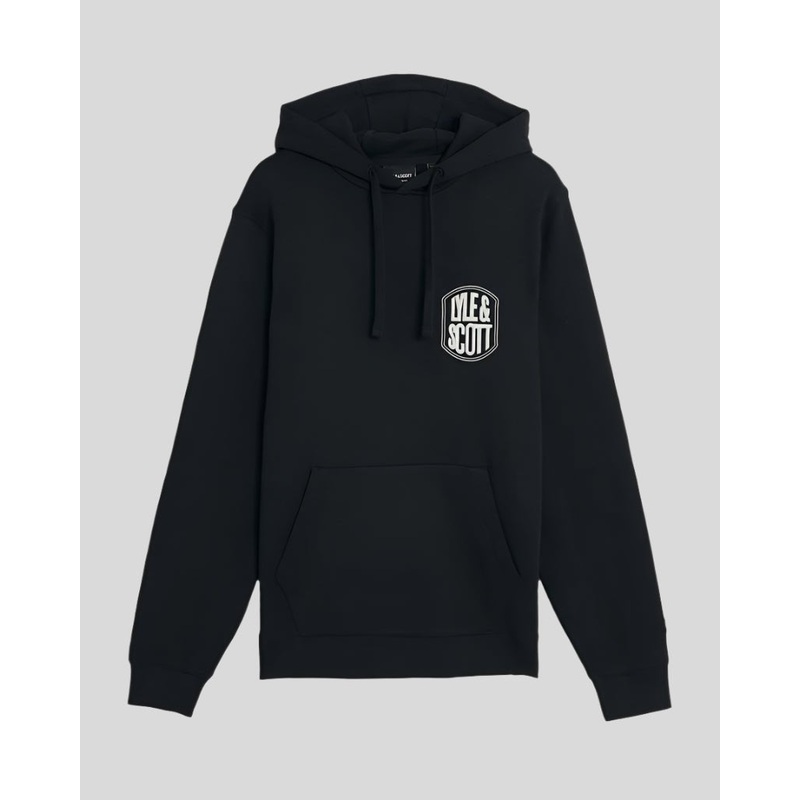 Embroidered Badge Graphic Pullover Hoodie
