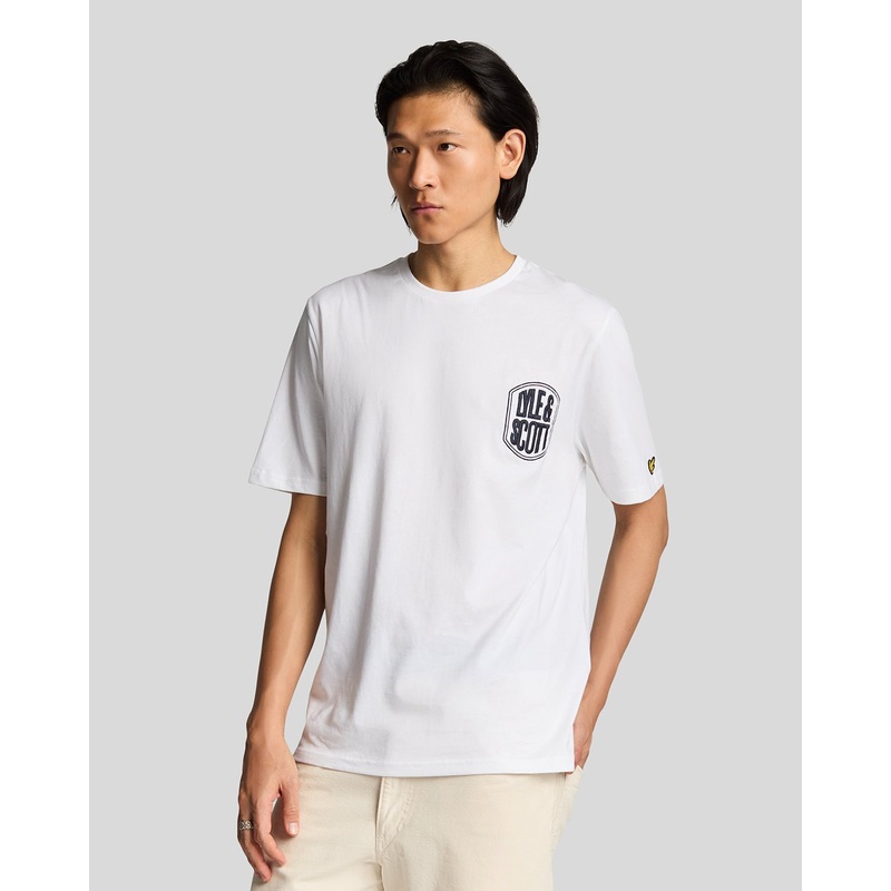 Embroidered Badge Graphic T-Shirt