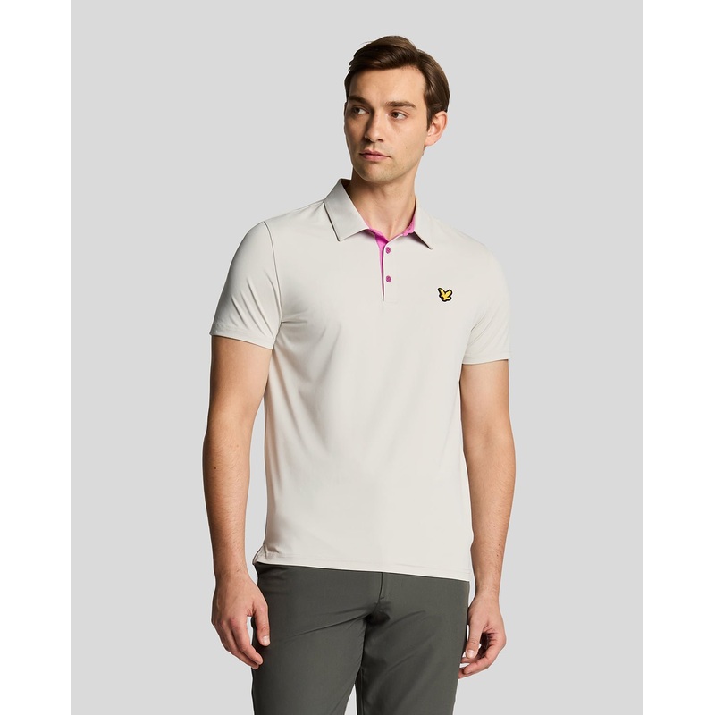 Golf Contrast Placket Polo Shirt