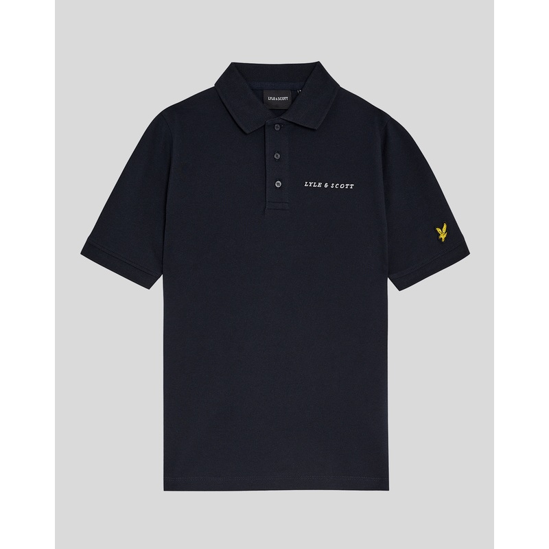 Kids Script Embroidered Polo Shirt