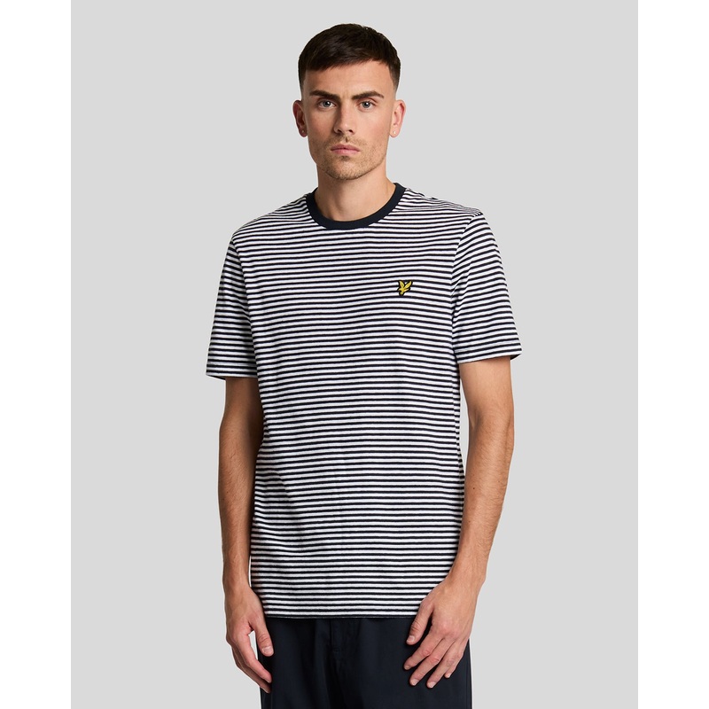 Linen Blend Breton Stripe T-Shirt