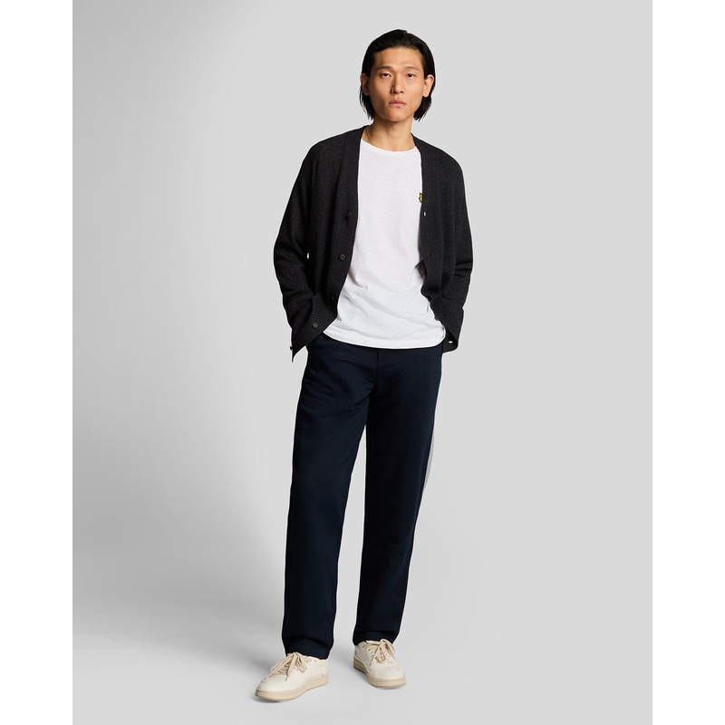 Linen Blend Drawstring Trousers