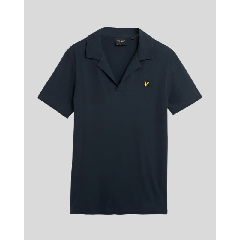 Linen Revere Collar Polo Shirt