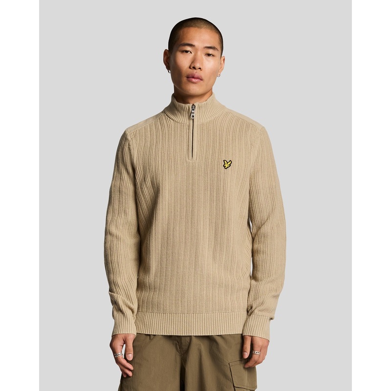 Ribbed 1/4 Zip Jumper