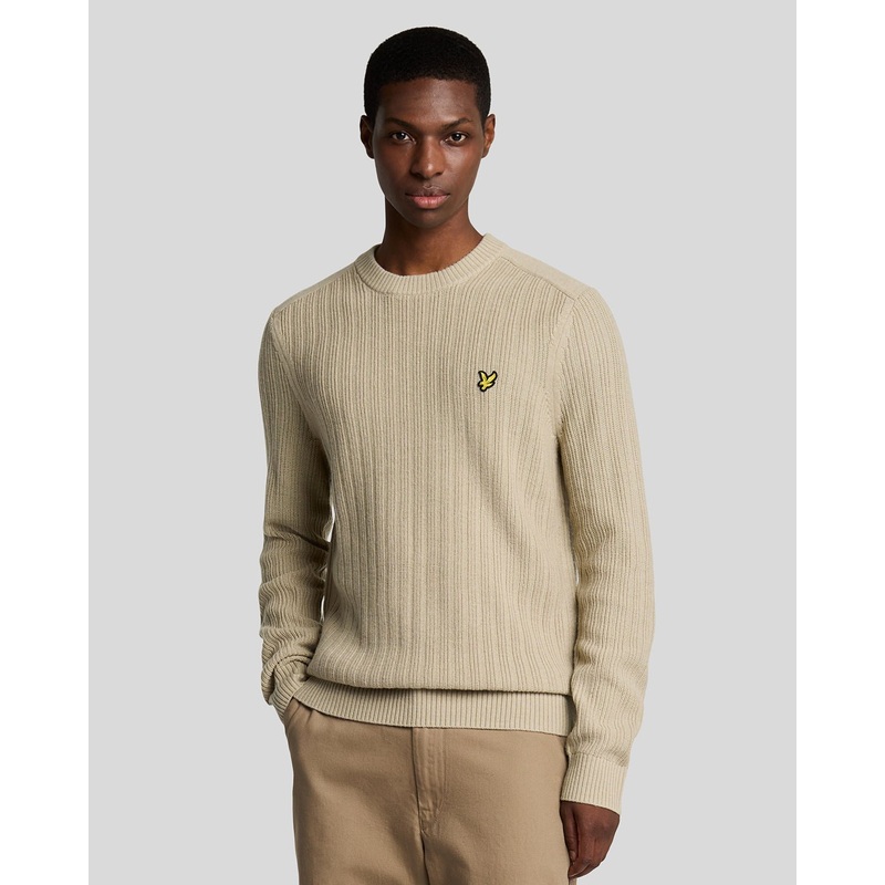 Ribbed Crew Neck Jumper