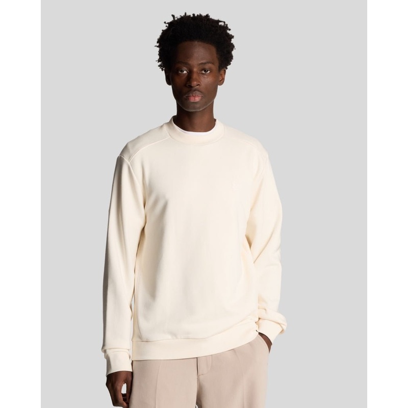 Seam Tipped Crew Neck Sweatshirt