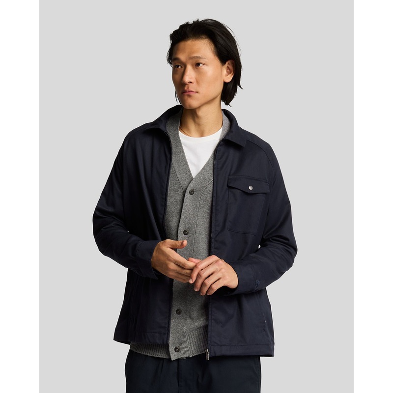 Tailored Zip Through Overshirt