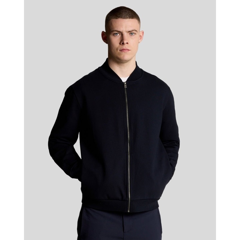 Twill Interlock Bomber Jacket