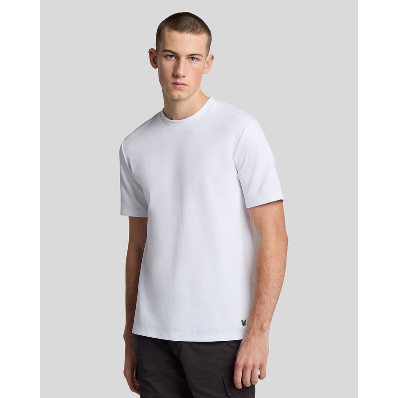 Twill Texture Crew Neck T-Shirt