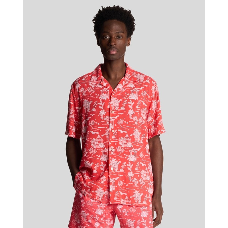 Botanical Garden Print Resort Shirt